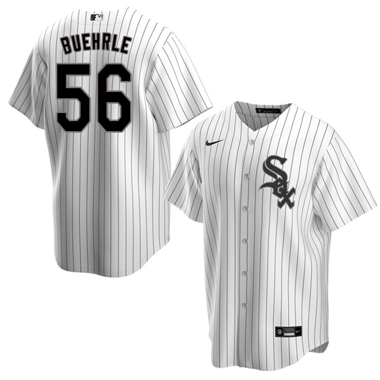 Nike Men #56 Mark Buehrle Chicago White Sox Baseball Jerseys Sale-Pinstripe